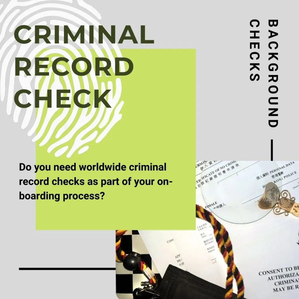 criminal background records